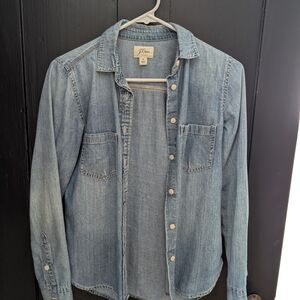 J.Crew Light Blue Chambray Shirt